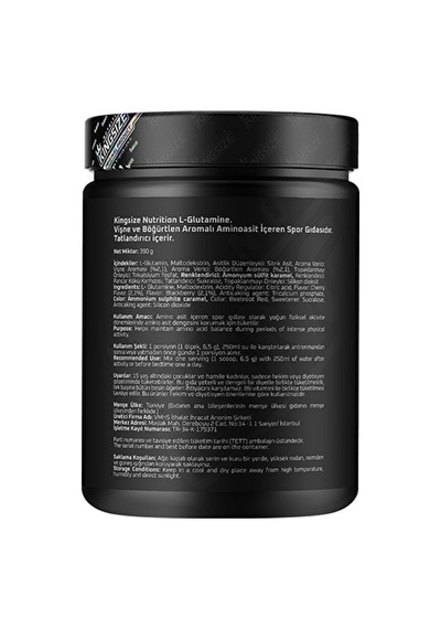 Kingsize Nutrition Glutamine Powder 390 Gr - Kırmızı Meyveler