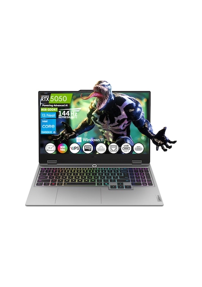 Lenovo LOQ 15IRX10 83JE00JLTR-FPS5 i5-13450HX RTX5050 16 GB 1 TB SSD 15.6" W11P Dizüstü Bilgisayar