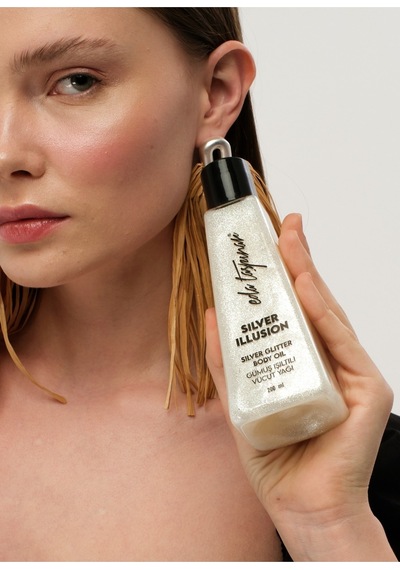 Eda Taşpınar Silver Illusion Gümüş Işıltı Simli Vücut Yağı 200 ML