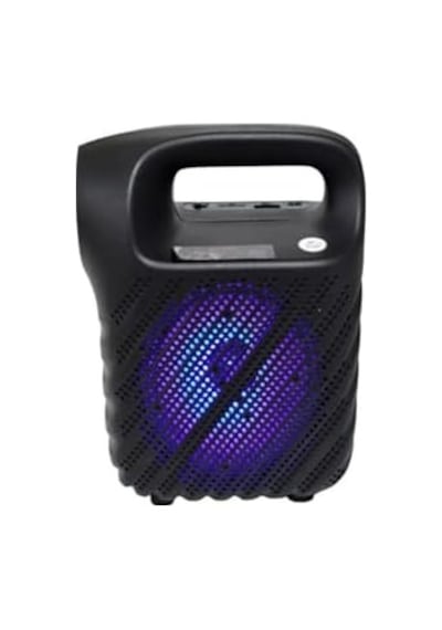 Gts1525 Rgb Işıklı 4 İnç Taşınabilir Bluetooth Hoparlör Fm Radyo Parti Hoparlörü Acil Durum Feneri