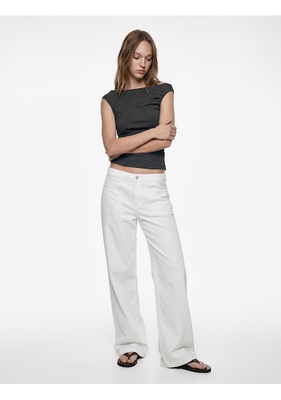 Koton Slim Fit Drape Detaylı Asimetrik Yaka Kolsuz Bluz Antrasit 6sal30154ık Antrasit