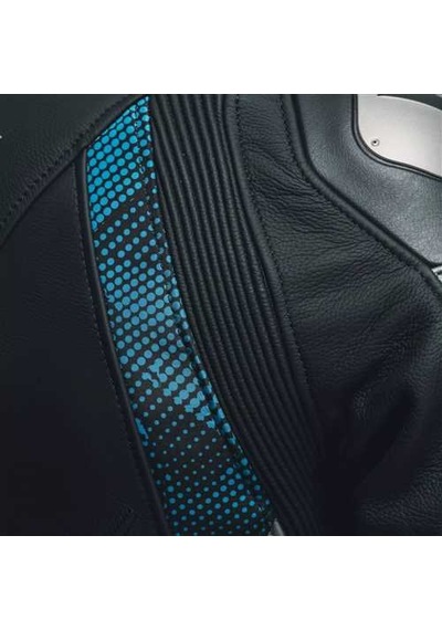 Dainese Daınese Ceket Deri/avro 5 Leather Jacket Wmn Blk Teal Ant
