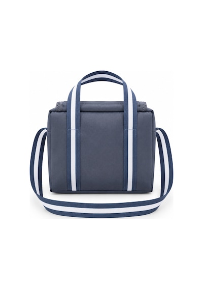 Çocuk Termal Okul Beslenme Çantası Şeffaf Cepli Peluş Aksesuarlı Omuz Askılı Lunch Bag Gri