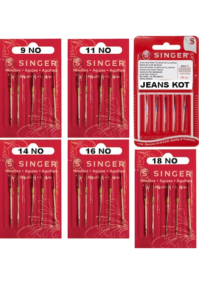 Singer Ev Tipi Aile Dikiş Makine İğnesi Komple Dikiş İğne Seti