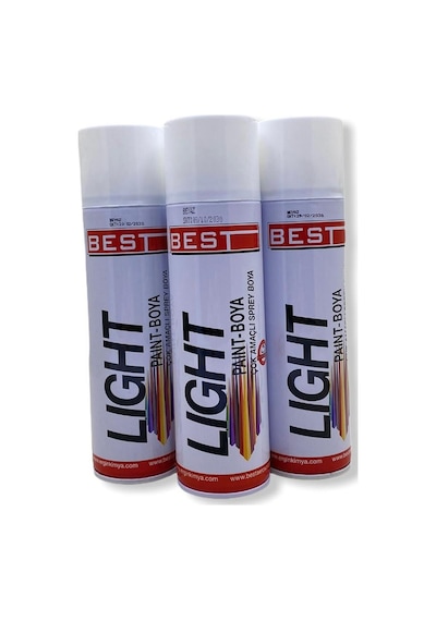 Akrilik Parlak Sprey Boya Beyaz 3 x 250 ML