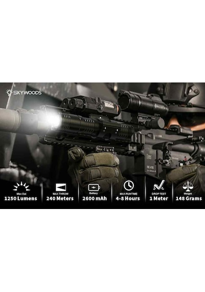 Skywood Rl1200 T.fek Feneri 1200 Lümen Siyah