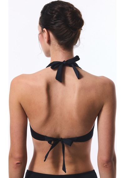Penti Siyah New Üçgen Twist Bikini Üstü