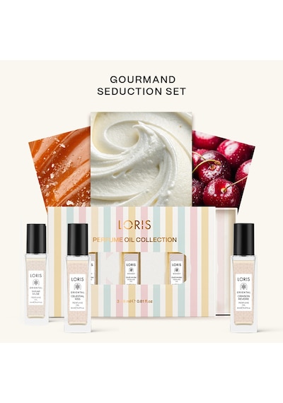 Loris Gourmand Seduction Set Kadın Parfüm Yağı Seti 3 Lü Oryantal