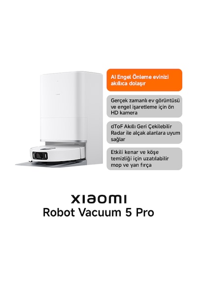 Xiaomi Robot Vacuum 5 Pro Robot Süpürge
