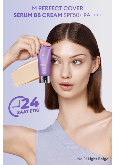Yaşlanma Karşıtı Bakım Ve Aydınlık Görünüm Sunan M Perfect Cover Serum Bb Cream Spf50+/pa++++ No:21