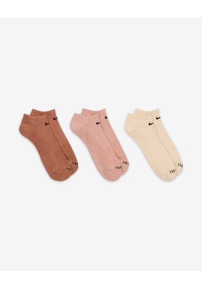 Nike Everyday Plus Cushion Sx6889-968 Antrenman No-show Çorapları 3 Çift Cok Renklı