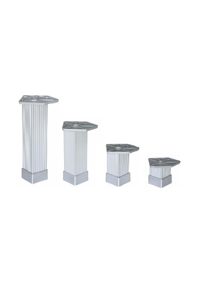 Gürçay Metal Mobilya Ayağı 40*40mm Aluminyum  (4 Adet)