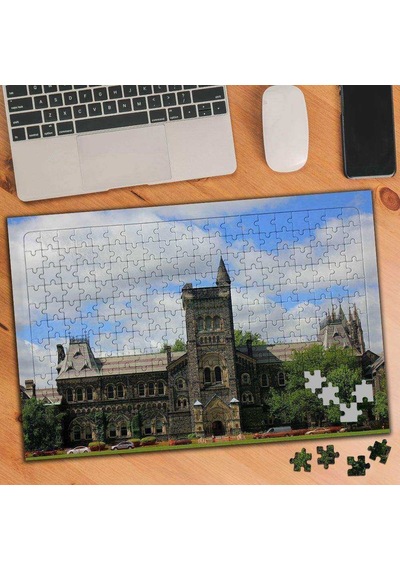 Büyük Görkemli Ev Mimari Yapı 240 Parça Puzzle Yapboz-74676