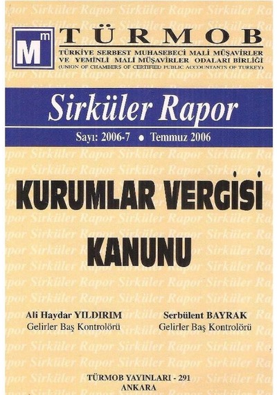 Sirküler Rapor - Kurumlar Vergisi Kanunu