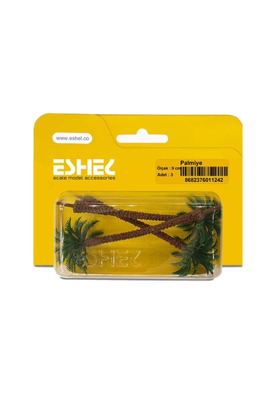 Eshel 9 Cm 3'Lü  Palmiye