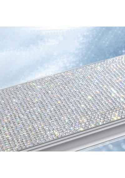 İphone 17 Pro Kılıf M-safe Özellikli El İşlemeli Swarovski Taşlı Zore Paris Riva Sert Pc Kapak Gümüş