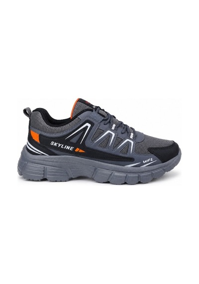 Sky Max Big Size Erkek Sneaker Ayakkabı Battal Boy Gri 45-47 Antrasit - Gri