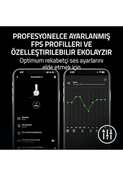 Razer Blackshark V3 Beyaz Rz04-05410400-r3m1 Hyperspeed Kablosuz E-spor Oyuncu Kulaklık