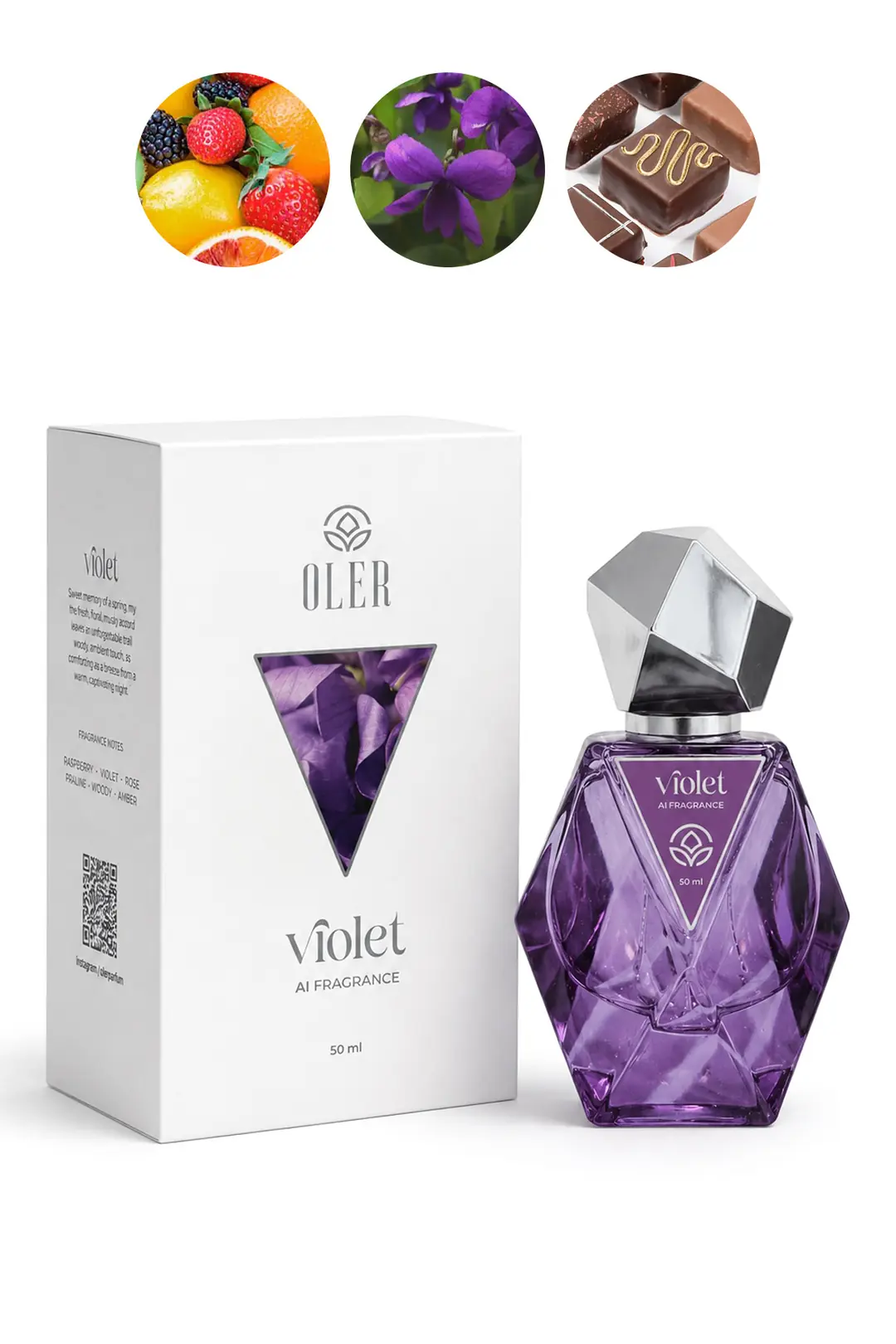 Oler Aı Fragrance Violet Edp Kadın Parfüm 50ml Raspberry Violet Gül Pralin Woody Amber Gül Ağacı - Hanımeli Oler Aı Fragrance Violet Edp Kadın Parfüm 50ml Raspberry Violet Gül Pralin Woody Amber Gül Ağacı - Hanımeli