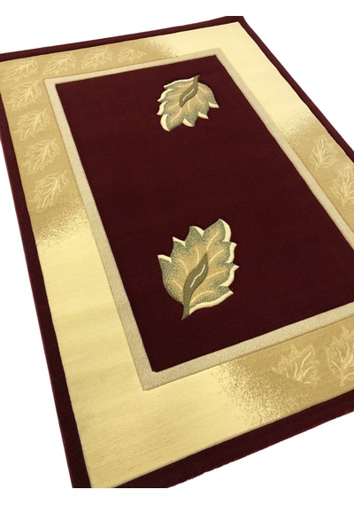 Saray Halı Vizyon Carving 9050 Kırmızı 125x180 Krem 2,25 M2 Halı
