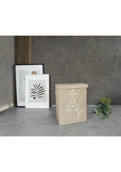 Tr Keçe Çok Amaçlı Kapaklı Düzenleyici Kutu 55 X 41 X 30 Cm Mega, Bej