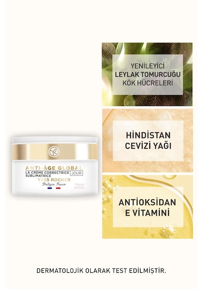 Kuru Ciltlerde Yaşlanma Karşıtı Sıkılaştırıcı, Güçlendirici Ve Canlandırıcı Gündüz Kremi 50ml