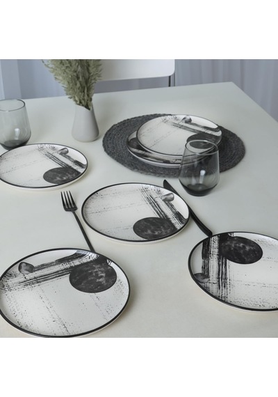 Shadowy Nordic Pasta Tabağı 22 Cm 6 Adet 21783 Çok Renkli