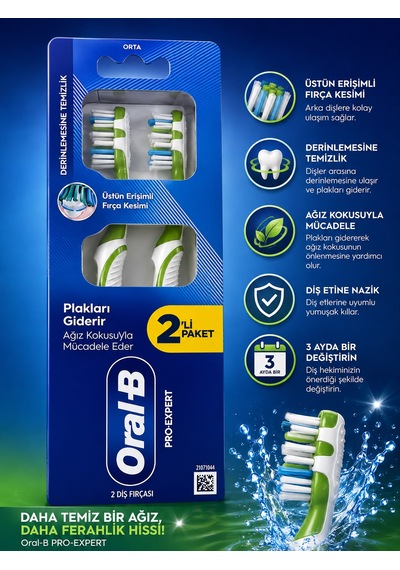 Oral B Pro Expert 2'li Diş Fırçası