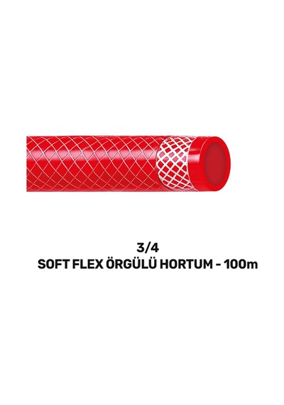 Sgs4343 3/4 Softflex Örgülü Hortum 100 Metre