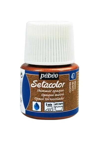 Pebeo Setacolor Shimmer Pırıltılı Opak Kumaş Boyası 47 Copper