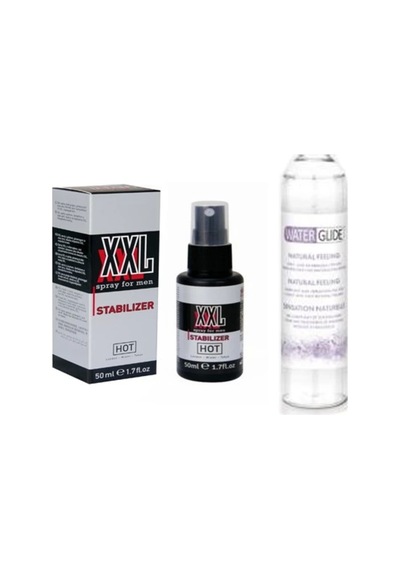 Hot Xxl Peak Power For Men Sprey 50 Ml Waterglide Natural Lubricant 400ml
