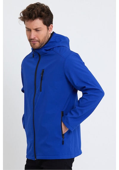 Genius Store Store Erkek Polar Softshell Mont Su Geçirmez 3 Cepli Outdoor Spor Ceket Saks