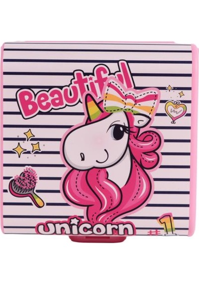 Herevin 161273-826 Desenli Beslenme Kutusu Pembe