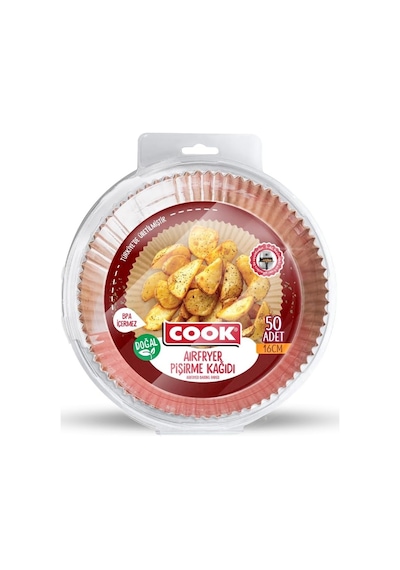 Airfryer Pişirme Kağıdı, Standart Boy, 16 Cm, 50 Adet 50 x 22