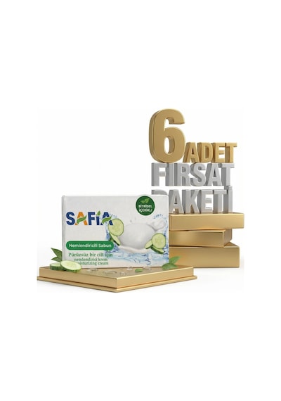 Safia Salatalık Nemlendirici Sabun 6x90 Gr