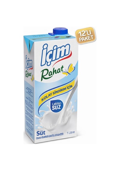 İçim Laktozsuz Süt 1 L X12 Adet