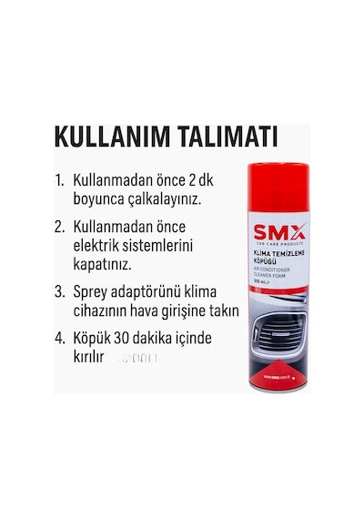 Klima Temizleme Köpüğü 500 Ml Standart