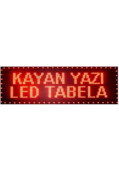 Led Tabela 80x128cm Çift Taraflı Kırmızı Kayan Yazı-wifi