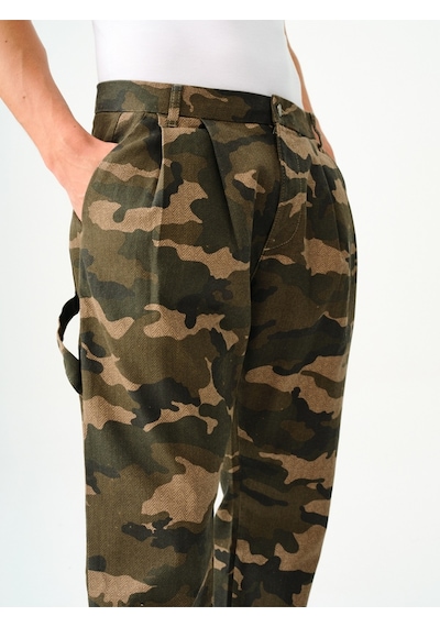 Relax Fit Erkek Pantolon Haki