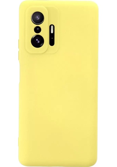Newface Xiaomi Mi 11t Pro Kılıf Nano İçi Kadife Silikon - Sarı