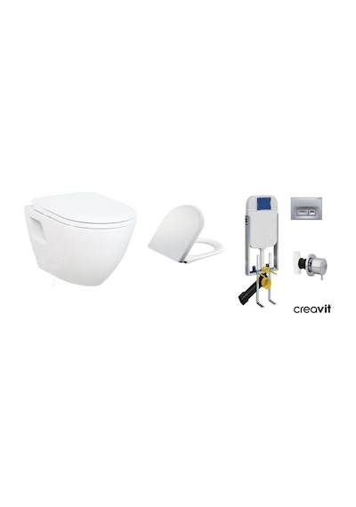 Creavit Gr5001 Gömme Rezervuar Tp325 Asma Klozet 5Li Set Hisar No