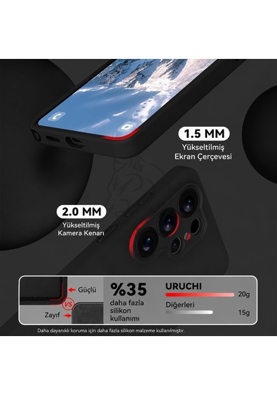 Tr Samsung S23 Ultra İle Uyumlu Kılıf, İçi Kadife Kaplamalı İnce Sıvı Silikon Kapalı Kamera Tam Koruma Yumuşak