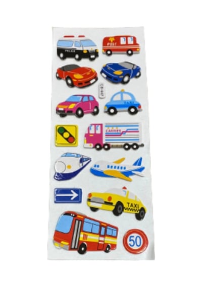 Ticon Araçlar Sticker - 3 Adet