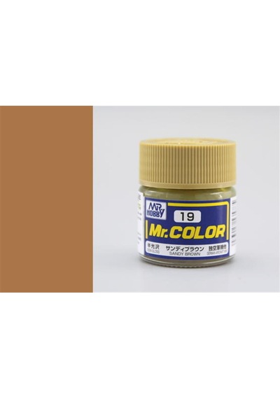 10 Ml. Sandy Brown Mr.color Serisi Maket Boyası, Mr.hobby C019 Standart