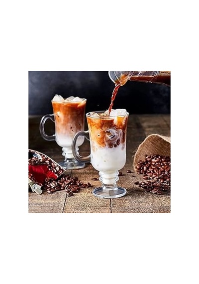 55141 Irısh Coffee Ayaklı Kupası 2'li Gri