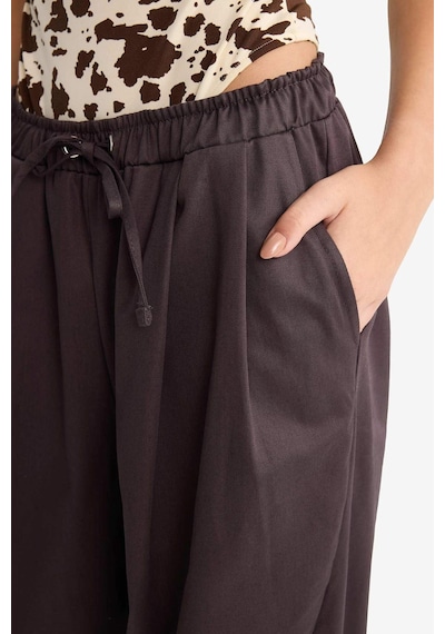 Defacto Coool Baggy Fit Normal Bel Gabardin Pantolon F7809ax25aubn596 Kahve