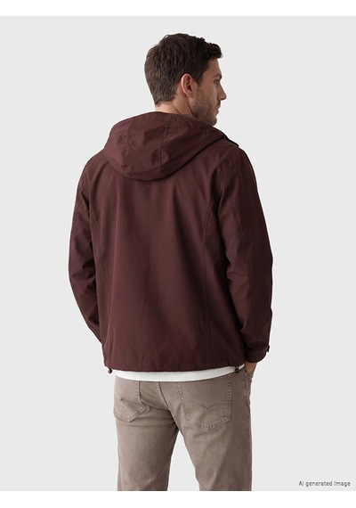 Lcwaıkıkı Classic Bordo Su Geçirmez Erkek Yağmurluk