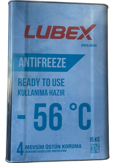 Lubex Antifreeze Rtu Mavi -56 Tnk 15 Kg Mavi