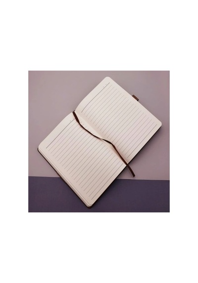 Herşeytrend Kutulu Desenli Deri Defter Ve Metal Roller Kalem Set Çok Renkli