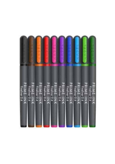 Adel Fineliner 10 Lu Ince Uçlu Kalem Prime Ink 10 Renk 1 Paket